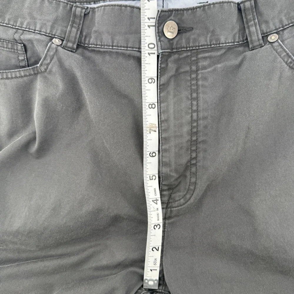 Peter Millar 5-Pocket Pants Mens 40 Charcoal Grey Pima Cotton Stretch MF18B47